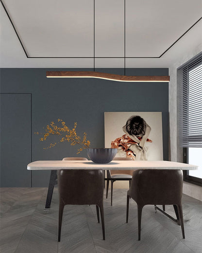 WOMO Wood Linear Pendant Light-WM2443