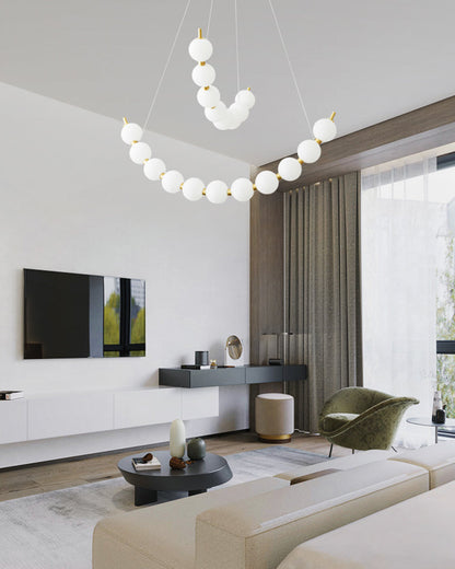 WOMO Pearl Arc Chandeliere-WM2808