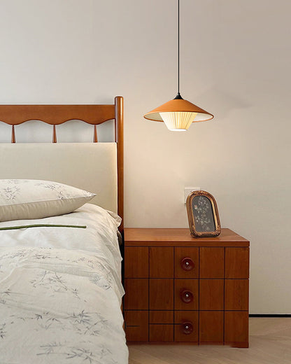 WOMO Leather Cone Pendant Light-WM2952