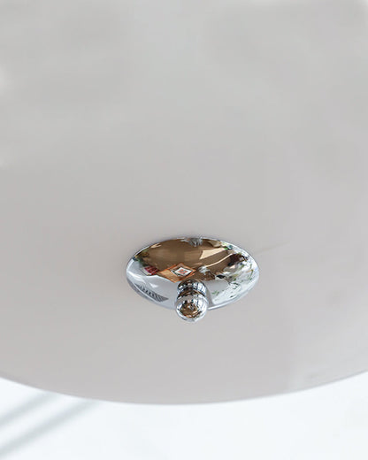 WOMO Round Cream Glass Flush Mount Ceiling Light-WM1132