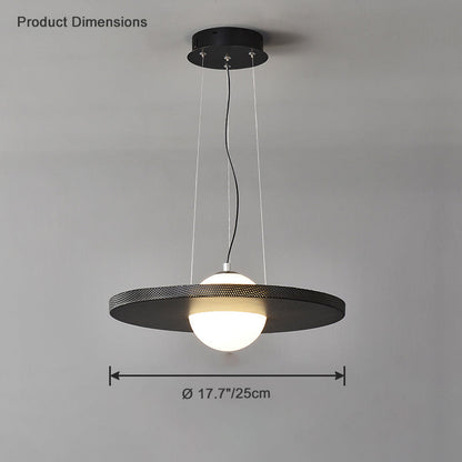 WOMO Black Disc Pendant Light-WM2324