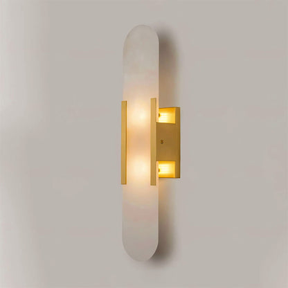 WOMO Oval Alabaster Wall Sconce-WM6107