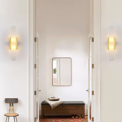 WOMO Oval Alabaster Wall Sconce-WM6107