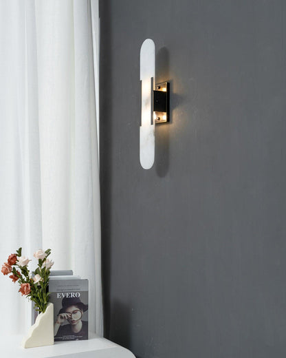 WOMO Oval Alabaster Wall Sconce-WM6107