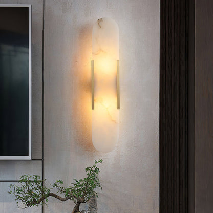 WOMO Oval Alabaster Wall Sconce-WM6107