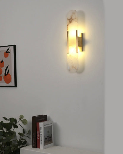 WOMO Oval Alabaster Wall Sconce-WM6107