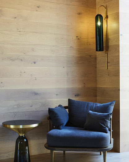 WOMO Colored Glass Cylinder Arched Wall Sconce-WM6109