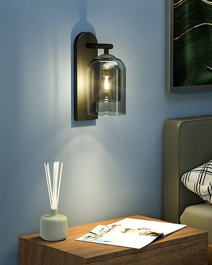 WOMO Bell Black Wall Sconce-WM6110