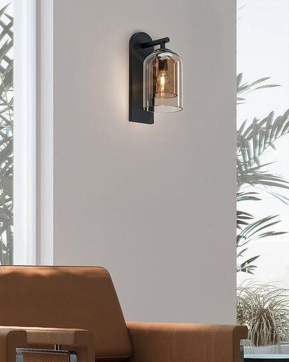 WOMO Bell Black Wall Sconce-WM6110