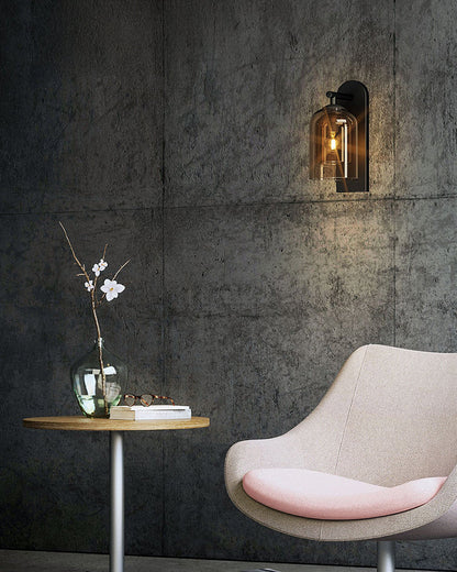 WOMO Bell Black Wall Sconce-WM6110