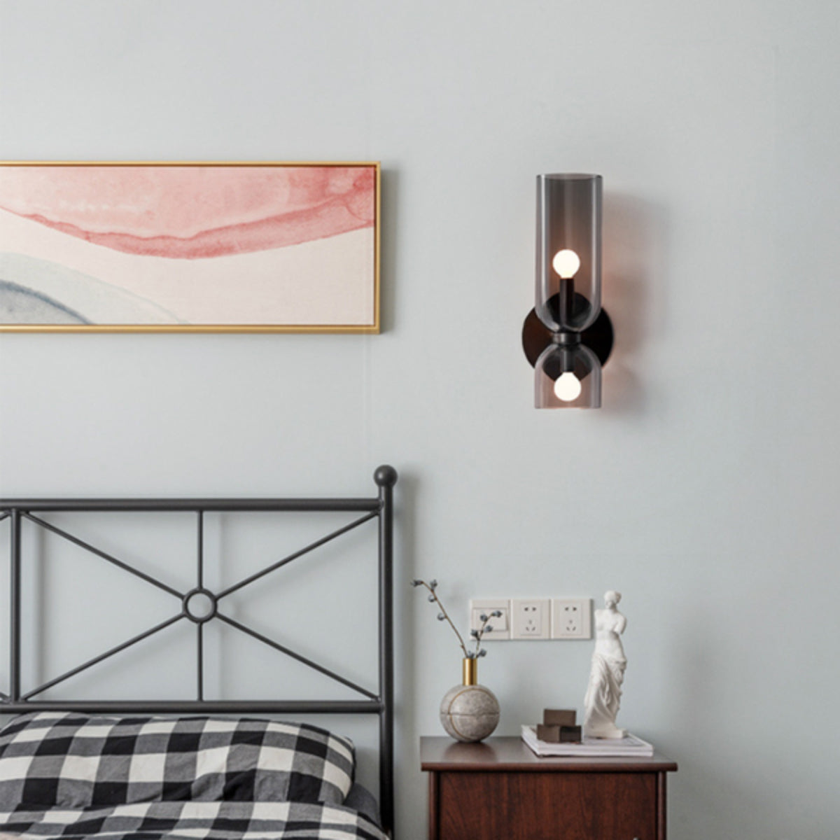 WOMO Hurricane Double Wall Sconce-WM6115