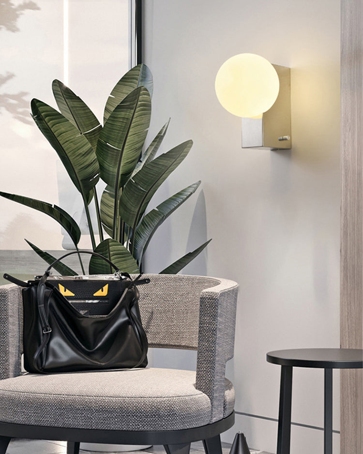 WOMO Globe Bauhaus Wall Sconce-WM6120