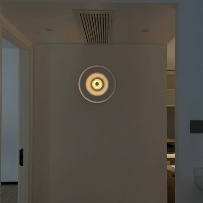 WOMO Rippled Disc Wall Sconce-WM6121