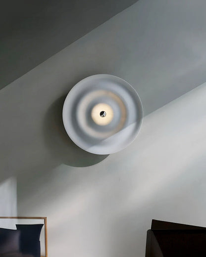 WOMO Rippled Disc Wall Sconce-WM6121