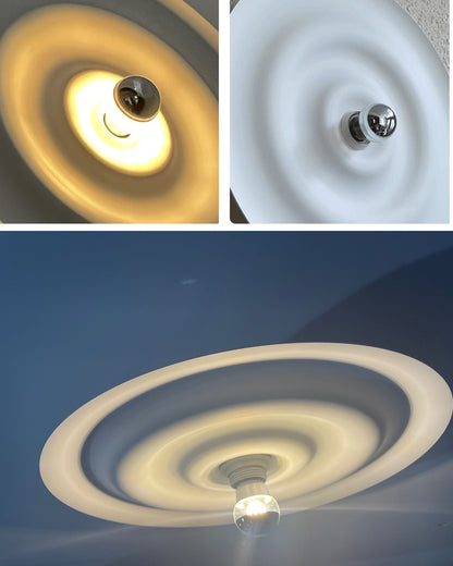WOMO Rippled Disc Wall Sconce-WM6121