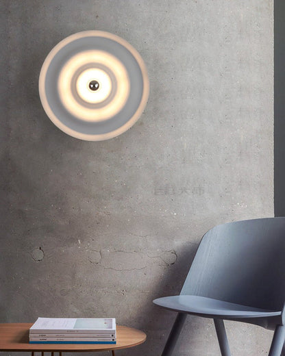 WOMO Rippled Disc Wall Sconce-WM6121