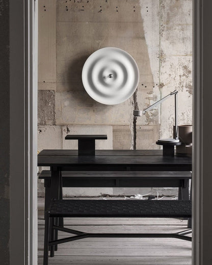 WOMO Rippled Disc Wall Sconce-WM6121