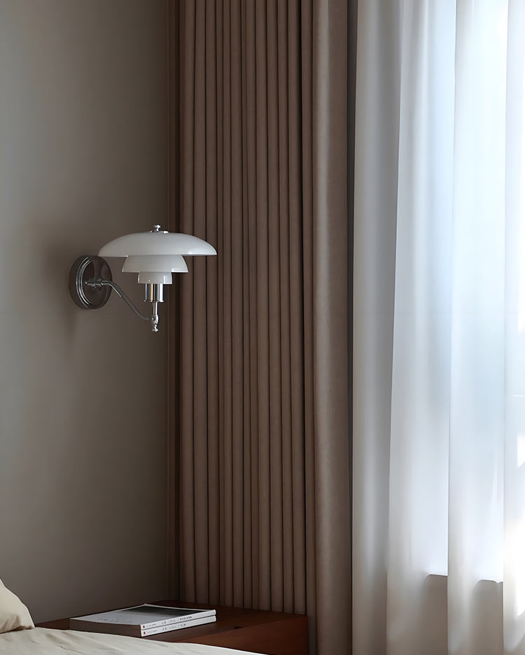 WOMO Milk Glass Mid Century Modern Wall Sconce-WM6122