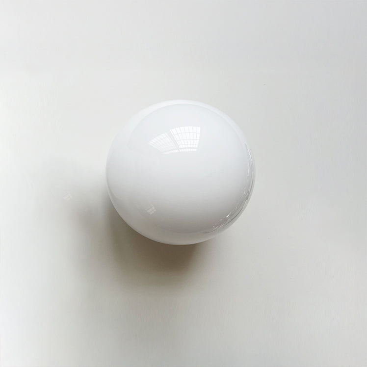 WOMO White Globe Glass Wall Sconce-WM6124