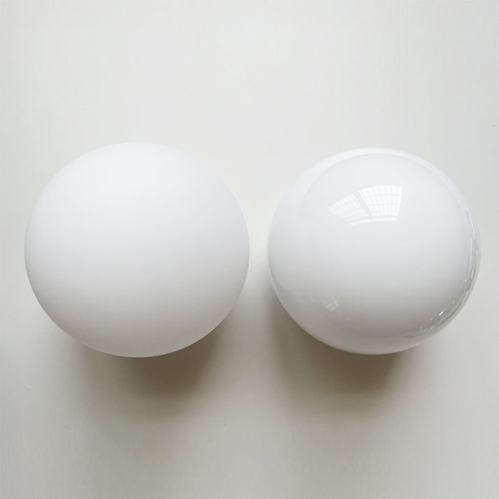 WOMO White Globe Glass Wall Sconce-WM6124