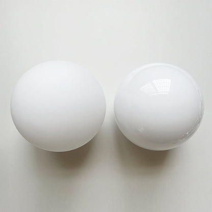 WOMO White Globe Glass Wall Sconce-WM6124