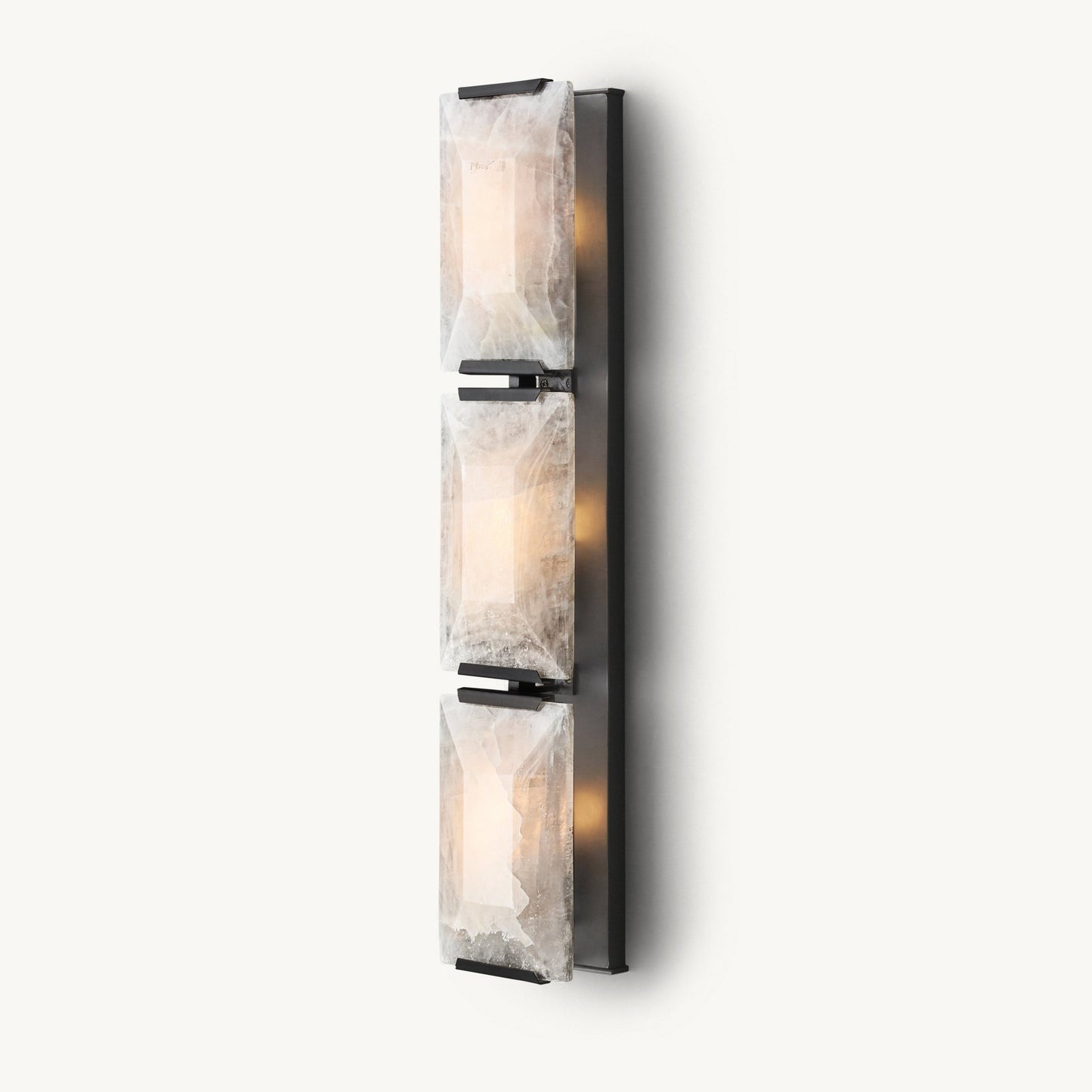 WOMO Rectangular Alabaster Wall Sconce-WM6125
