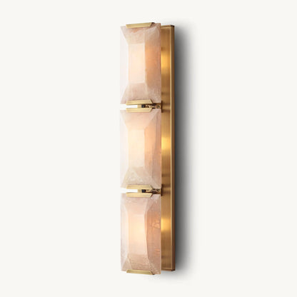 WOMO Rectangular Alabaster Wall Sconce-WM6125