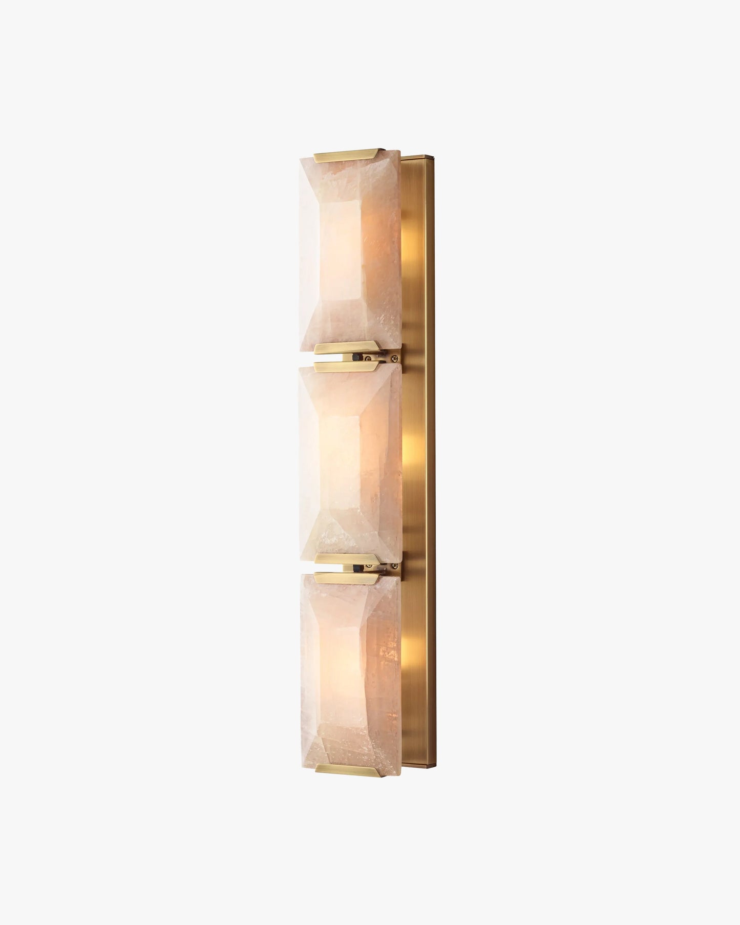 WOMO Rectangular Alabaster Wall Sconce-WM6125