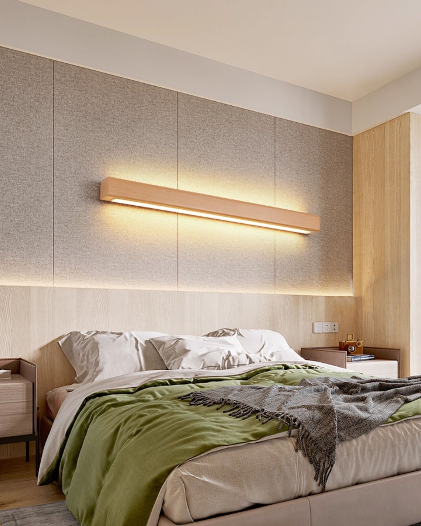 WOMO Wood Linear Wall Sconce-WM6126