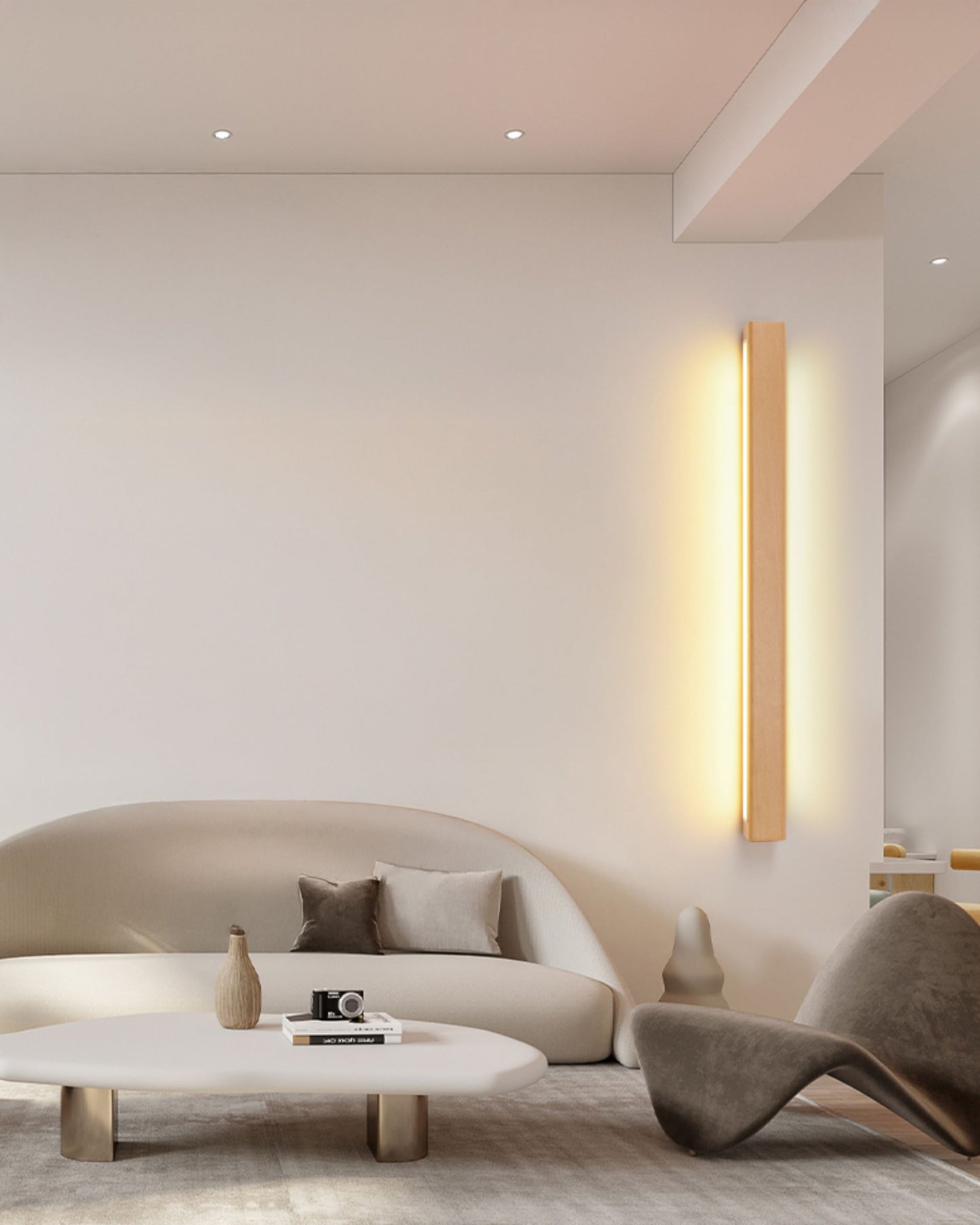 WOMO Wood Linear Wall Sconce-WM6126
