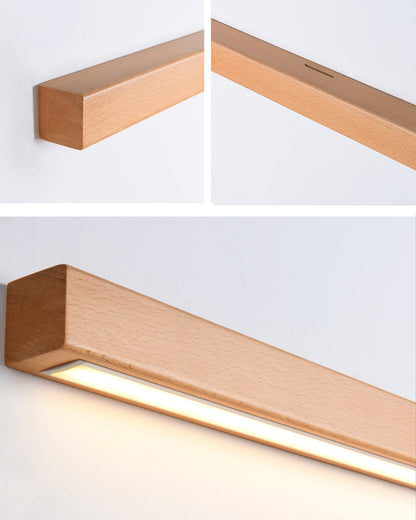 WOMO Wood Linear Wall Sconce-WM6126