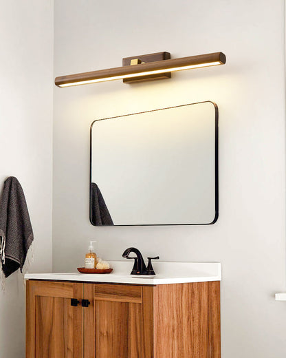 WOMO Adjustable Walnut Linear Wall Sconce-WM6127