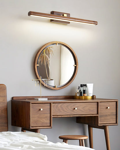 WOMO Adjustable Walnut Linear Wall Sconce-WM6127