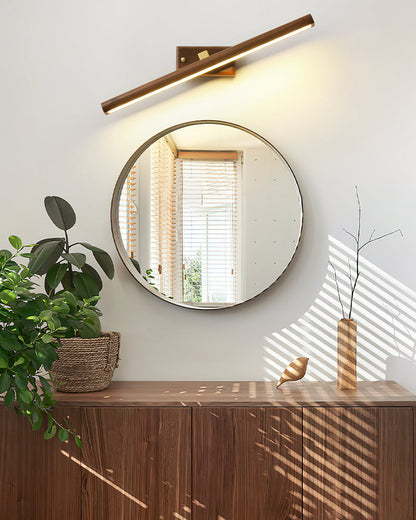 WOMO Adjustable Walnut Linear Wall Sconce-WM6127