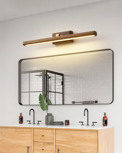 WOMO Adjustable Walnut Linear Wall Sconce-WM6127