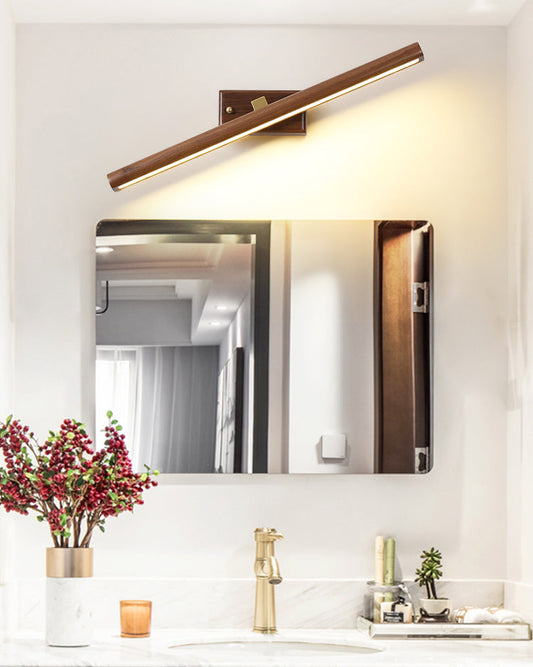 WOMO Adjustable Walnut Linear Wall Sconce-WM6127
