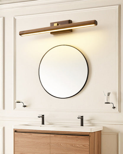 WOMO Adjustable Walnut Linear Wall Sconce-WM6127