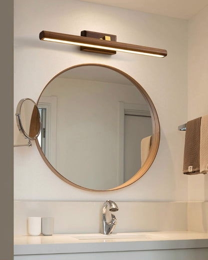 WOMO Adjustable Walnut Linear Wall Sconce-WM6127