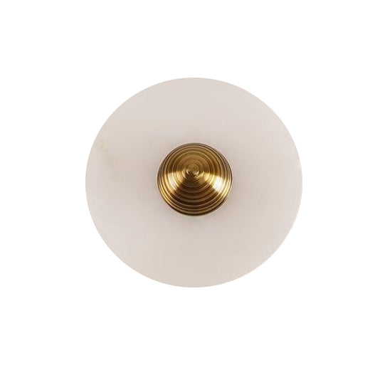 WOMO Art Deco Disc Alabaster Wall Sconce-WM6128