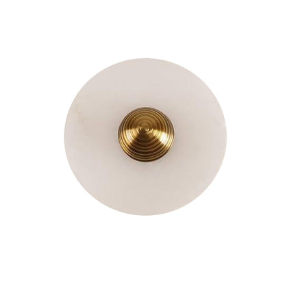 WOMO Art Deco Disc Alabaster Wall Sconce-WM6128