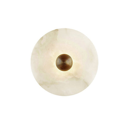 WOMO Art Deco Disc Alabaster Wall Sconce-WM6128