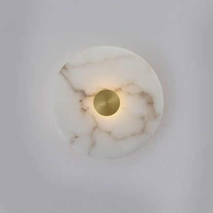 WOMO Art Deco Disc Alabaster Wall Sconce-WM6128
