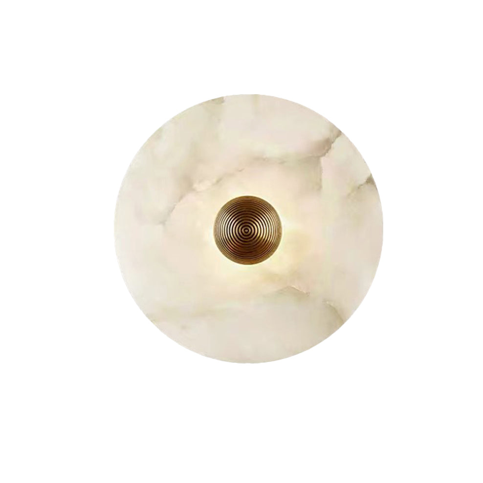 WOMO Art Deco Disc Alabaster Wall Sconce-WM6128