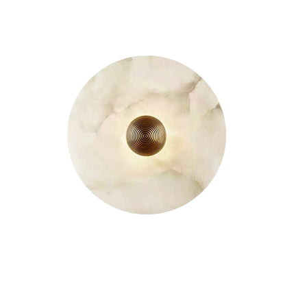WOMO Art Deco Disc Alabaster Wall Sconce-WM6128