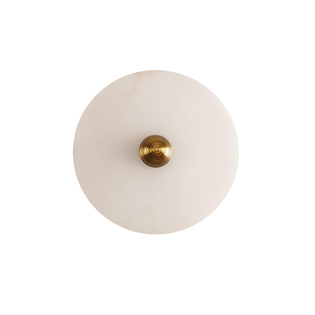 WOMO Art Deco Disc Alabaster Wall Sconce-WM6128