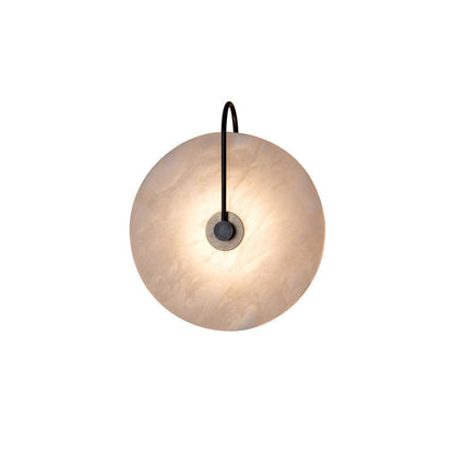 WOMO Alabaster Disc Wall Sconce-WM6129