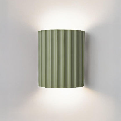 WOMO Half Cylinder Fluted Wall Sconce-WM6137