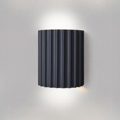 WOMO Half Cylinder Fluted Wall Sconce-WM6137