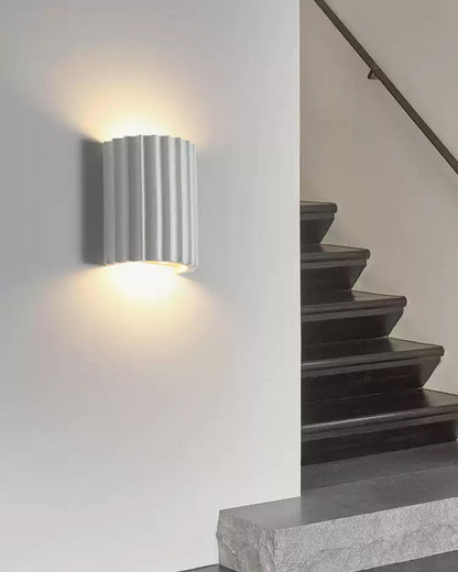 WOMO Half Cylinder Fluted Wall Sconce-WM6137