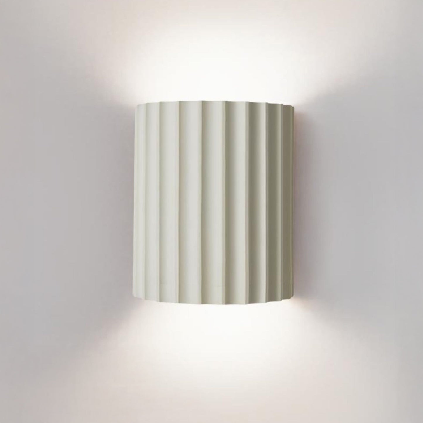 WOMO Half Cylinder Fluted Wall Sconce-WM6137